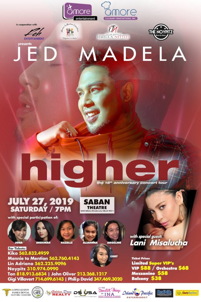 Jed Madela – Higher 2019